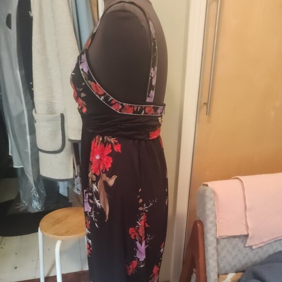 Elie Tahari Dress Silk Blend Fully Lined Sexy Evening Everyday Sz S Jersey - Picture 4 of 14